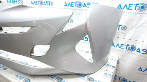 Front bumper bare Toyota Prius 50 16- silver, CAPA, scratches