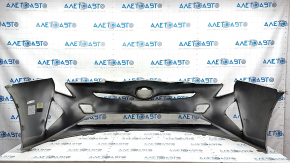 Front bumper bare Toyota Prius 50 16- silver, CAPA, scratches