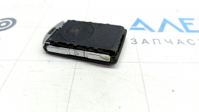 Volvo XC90 16-22 keyless key, 4 buttons, no cover, worn, chrome is worn