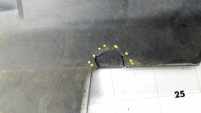 Ford Explorer 20 rear bumper lip - gray, for 2 pipes, without towbar, torn, scratches, crack in mount