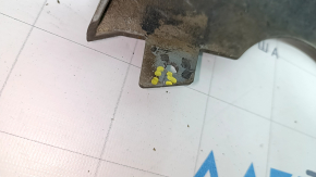 Ford Explorer 20 rear bumper lip - gray, for 2 pipes, without towbar, torn, scratches, crack in mount