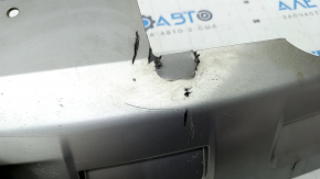 Ford Explorer 20 rear bumper lip - gray, for 2 pipes, without towbar, torn, scratches, crack in mount