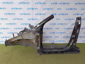 Front left quarter Hyundai Tucson 16-18 sawed off, with central pillar, black