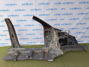 Front left quarter Hyundai Tucson 16-18 sawed off, with central pillar, black