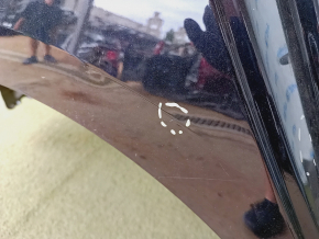 Quarter wing rear right Chevrolet Volt 16 - sawed off, with central pillar, black, butts