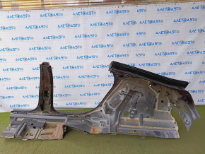 Quarter wing rear right Chevrolet Volt 16 - sawed off, with central pillar, black, butts