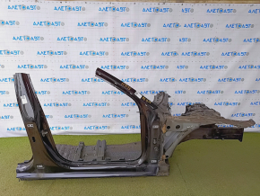 Front right quarter Audi A6 C7 12-18 black, sawn off, with central pillar