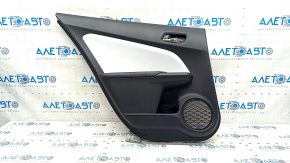Door trim card rear left Toyota Prius 50 16 - black with gray insert, scratches, tears