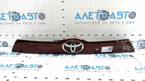 Toyota Highlander 14-19 trunk door molding for folding glass with badge, cracked, broken fasteners