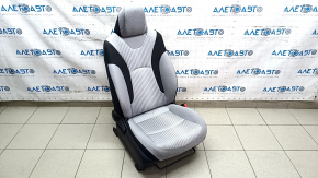 Passenger seat Toyota Prius 50 16- without airbag, mechanical, cloth black-gray, for dry cleaning