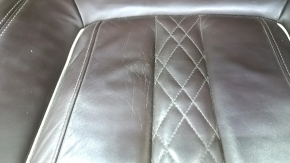 Complete set of seats BMW 5 G30 17-23 with airbag, electric, heated, memory, dark brown leather, Comfort, scratches, bumps