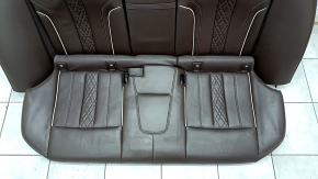 Complete set of seats BMW 5 G30 17-23 with airbag, electric, heated, memory, dark brown leather, Comfort, scratches, bumps