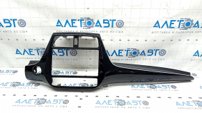 Dashboard trim center Toyota Prius 50 16- gloss black, scratches