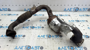Exhaust manifold with catalytic converter Ford Focus mk3 11-18 1.0T mesh torn