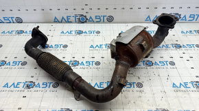 Exhaust manifold with catalytic converter Ford Focus mk3 11-18 1.0T mesh torn