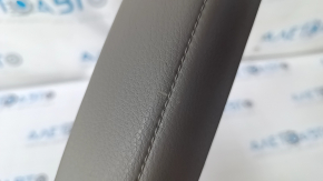 Left side center console trim Toyota Highlander 14-16 gray, leather, scuffs