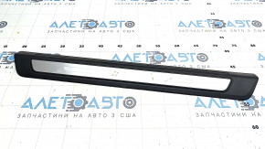 Door sill trim outer front left Audi Q5 80A 18- black with chrome, scratches