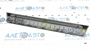 Door sill trim outer front left Audi Q5 80A 18- black with chrome, scratches
