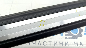 Door sill trim outer front left Audi Q5 80A 18- black with chrome, scratches