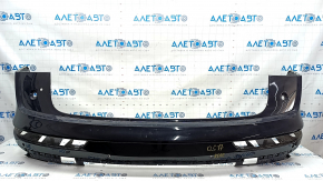 Bare rear bumper upper part Audi Q5 80A 18-20 for parking sensors, black, with mount