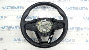 Bare steering wheel BMW X3 G01 18 - leather, black, heated, under the petals, scratches, dent, defective fastening