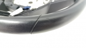 Bare steering wheel BMW X3 G01 18 - leather, black, heated, under the petals, scratches, dent, defective fastening