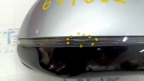 Right side mirror BMW X3 G01 18-22 5 pins, turn signal, chips on turn signal, silver