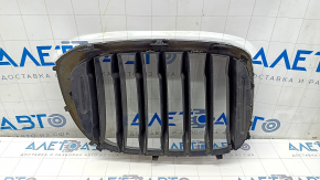 Radiator grill left BMW X3 G01 18-21 nostril, chrome frame + gray grill, sand, chips