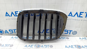 Radiator grill right BMW X3 G01 18-21 nostril, chrome frame + gray grill, sand, chip