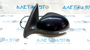 Side mirror left VW Tiguan 09-17 6 pins, turn signal, heated, black LC9X, scratches