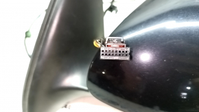 Side mirror left VW Tiguan 09-17 6 pins, turn signal, heated, black LC9X, scratches