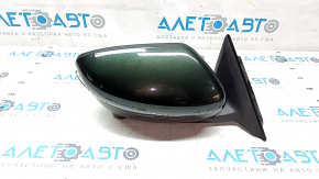 Side mirror right Nissan Rogue 17-20 15 pins, green DAL, heated, turn signal, camera