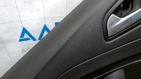 Door trim card rear left Ford Escape MK3 17-19 rest black, armrest leather black, scratches
