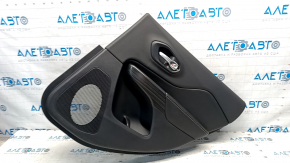 Door trim card rear right Jeep Cherokee KL 14-18 black, armrest leather black, white stitching