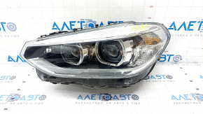 Headlight front left complete BMW X3 G01 X4 G02 18-21 halogen+LED, sand