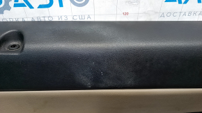 Door trim card front left Jeep Patriot 11-17 beige with beige insert leather, armrest leather, scratches, for cleaning