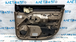 Door trim card front left Jeep Patriot 11-17 beige with beige insert leather, armrest leather, scratches, for cleaning
