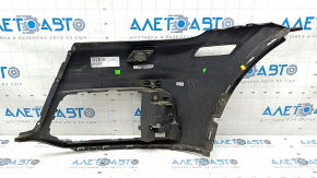Bare front bumper right side Audi Q5 80A 18-20 black, without parking sensors, under headlight washer