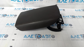 Lincoln MKX 16 Armrest - Dark Gray Leather, Scratches