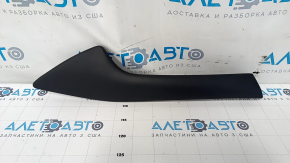 Center console trim side left Nissan Maxima A36 16- upper, leather, black