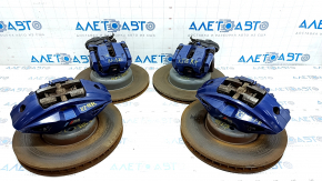 Set of calipers with brake discs BMW X3 G01 18- blue, m sport, with pads 348x36mm, 345/24mm
