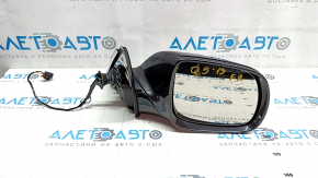 Side mirror right Audi Q5 8R 09-17 gray LZ7L, 7 pins, turn signal, heating, backlight, scuffs