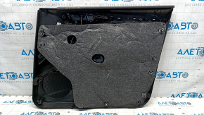 Door trim card front left Audi Q5 8R 09-17 black, insert leather black, armrest rubber, molding under the tree
