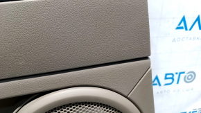 Door trim card rear left Jeep Patriot 11-17 beige with beige insert plastic, armrest rubber, scratches