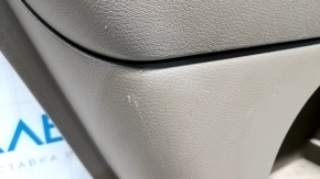Door trim card rear left Jeep Patriot 11-17 beige with beige insert plastic, armrest rubber, scratches
