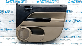 Door trim card front right Jeep Patriot 11-17 beige with beige insert leather, armrest rubber, broken fastening