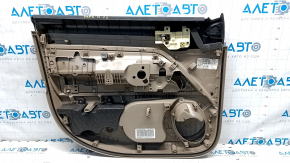 Door trim card front right Jeep Patriot 11-17 beige with beige insert leather, armrest rubber, broken fastening