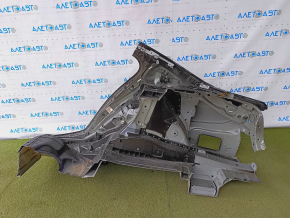 Quarter wing rear right BMW 5 G30 17-23 sawed off, black, pokes