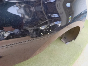 Quarter wing rear right BMW 5 G30 17-23 sawed off, black, pokes