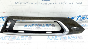 Front panel trim central BMW X3 G01 18-21 black, wood insert Var.poplar, grey, varnish cracks